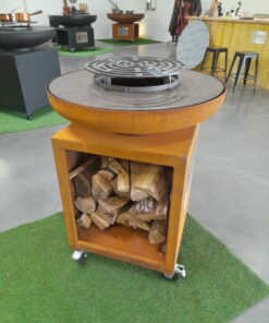 Brasero Atlantique 80 13 Brasero rond acier corten 80