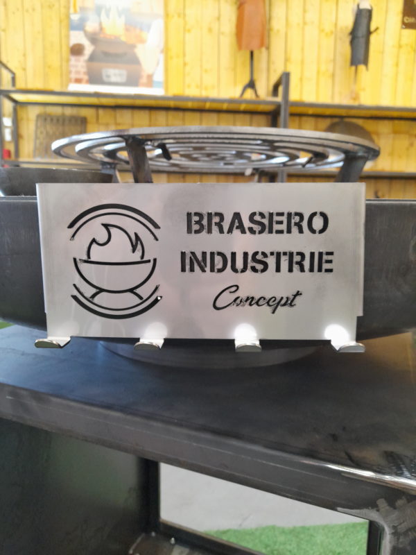 Stainless steel cooking utensil holder for brazier